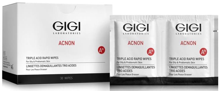GiGi Acnon Triple acid rapid wipes